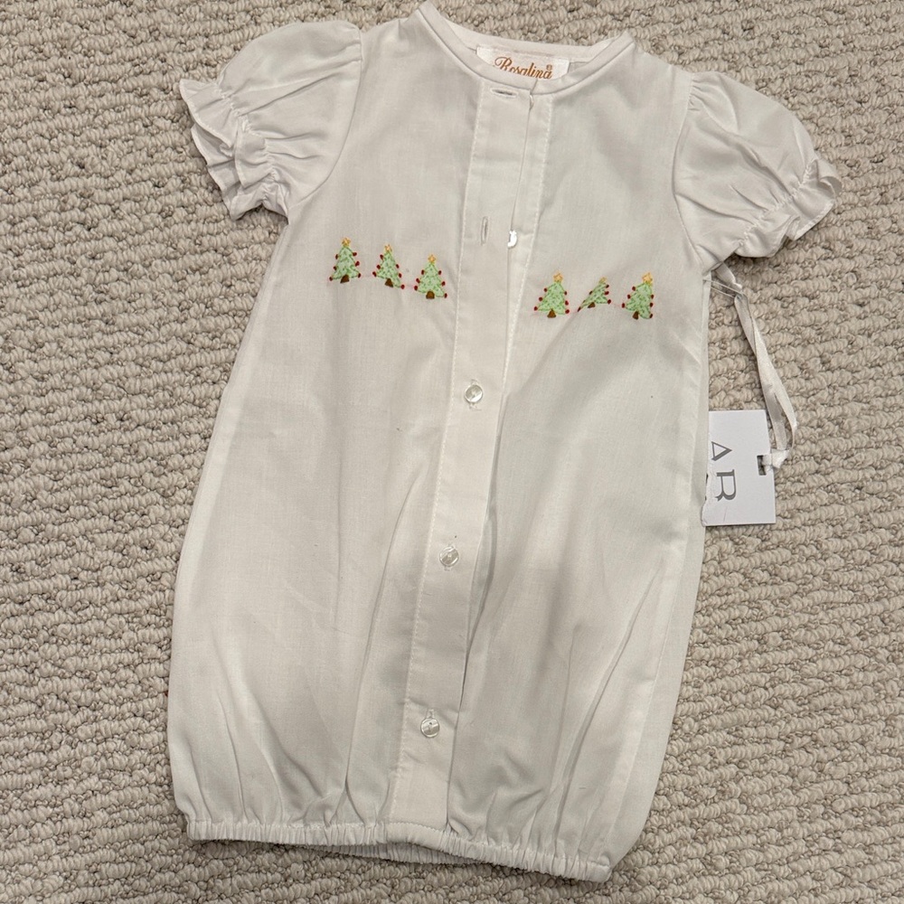 Rosalina Collections newborn Christmas one piece